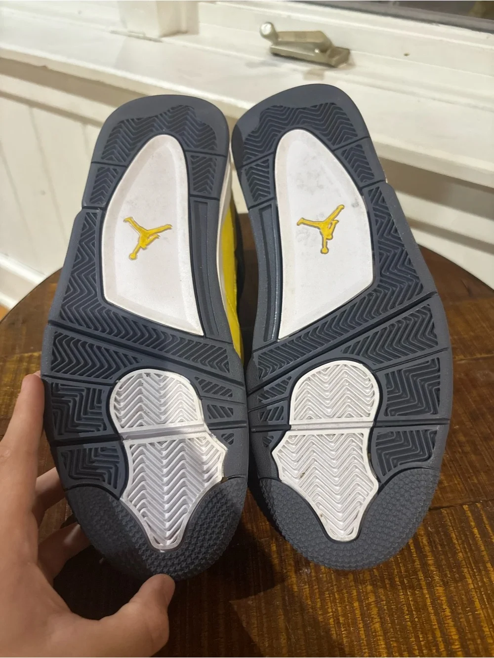 Nike Air Jordan Retro 4 PS Size 9.5 Lightning Yellow